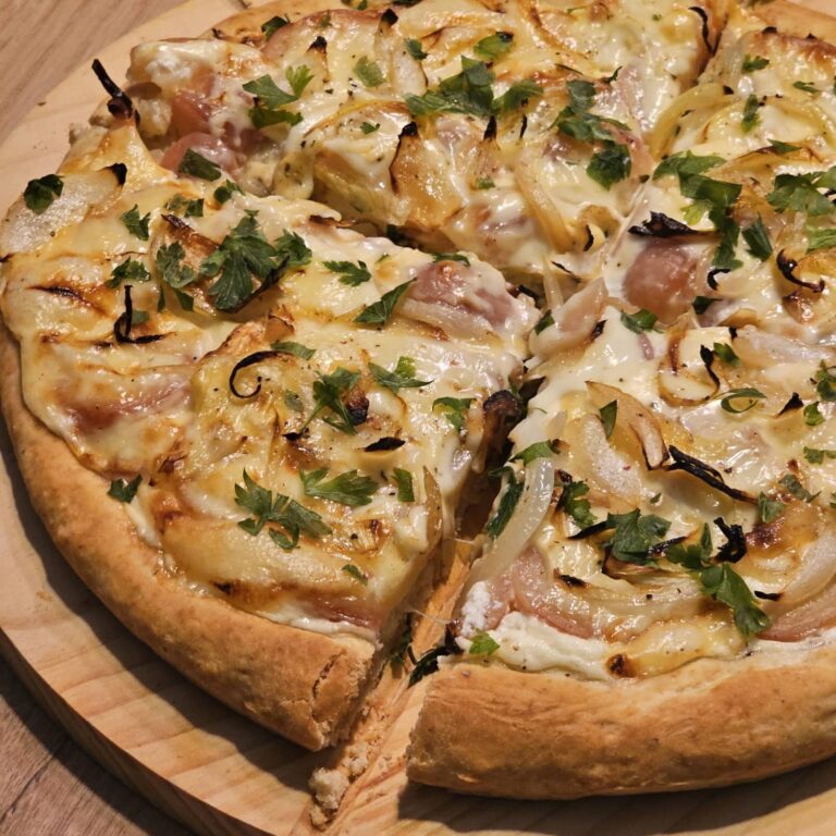 Recette de pizza façon raclette